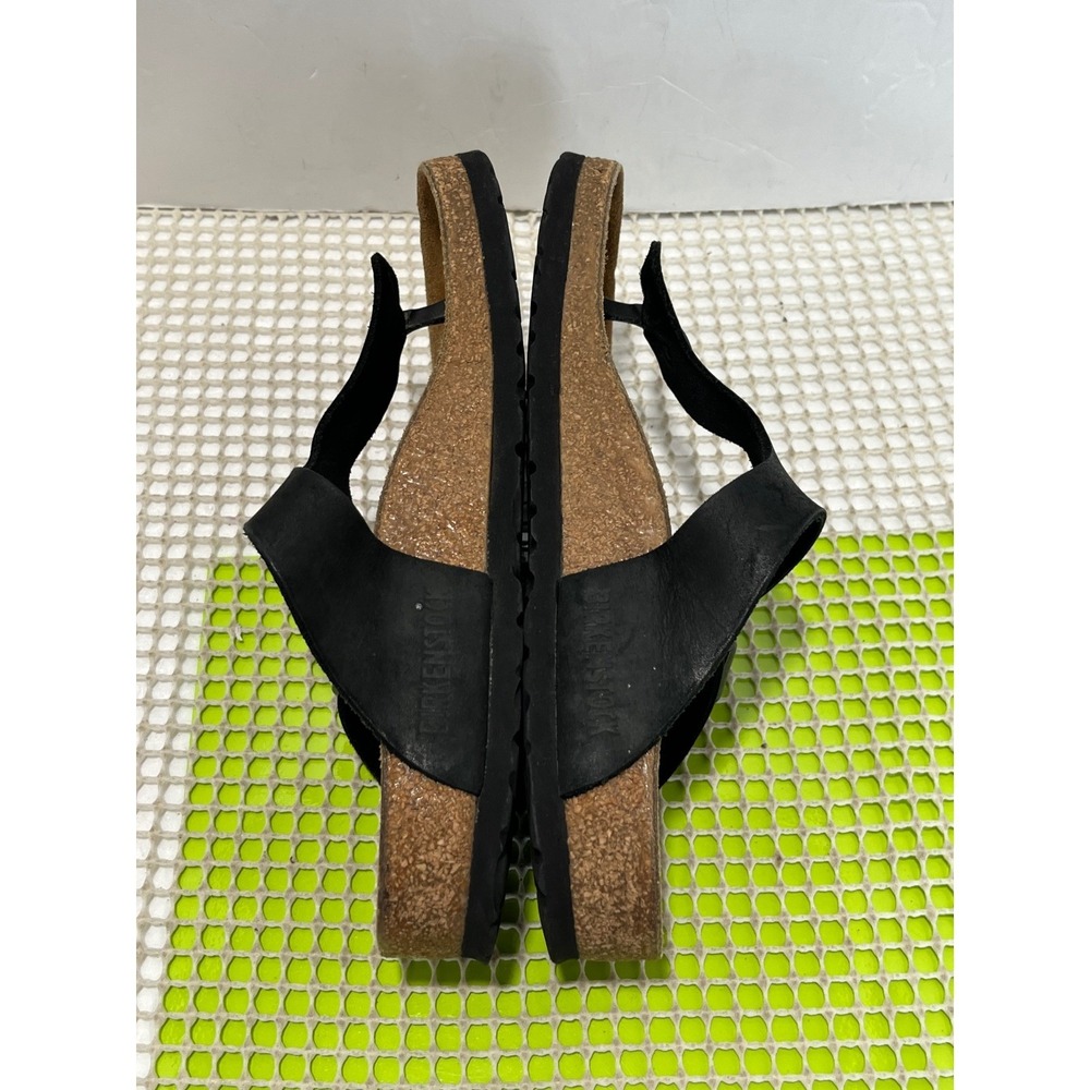 Birkenstock Gizeh Birko-Flor Thong Sandals Womens 36 L5 Black foot stained - Picture 7 of 10